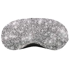 Silver And White Glitters Metallic Finish Party Texture Background Imitation Sleeping Mask by genx