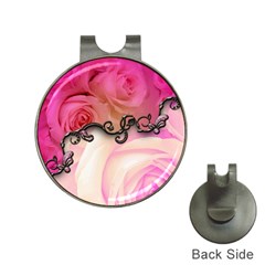 Decorative Elegant Roses Hat Clips With Golf Markers by FantasyWorld7