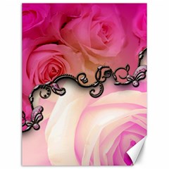 Decorative Elegant Roses Canvas 12  X 16  by FantasyWorld7