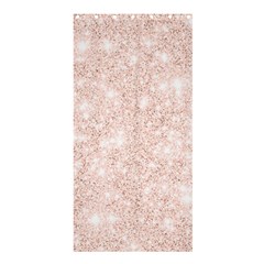 Rose Gold Pink Glitters Metallic Finish Party Texture Imitation Pattern Shower Curtain 36  X 72  (stall)  by genx