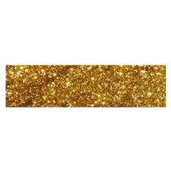 Gold Glitters Metallic Finish Party Texture Background Faux Shine Pattern Satin Scarf (oblong) by genx