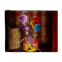 Cute Little Harlequin Cosmetic Bag (xl) by FantasyWorld7