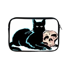 Black Cat & Halloween Skull Apple Ipad Mini Zipper Cases by gothicandhalloweenstore