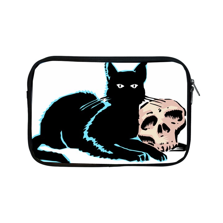 Black Cat & Halloween Skull Apple iPad Mini Zipper Cases