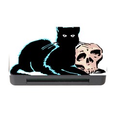 Black Cat & Halloween Skull Memory Card Reader With Cf