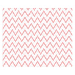 Chevrons Roses Double Sided Flano Blanket (small)  by kcreatif