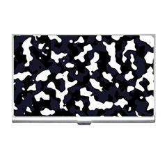 Camouflage Bleu Business Card Holder by kcreatif