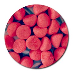 Fraise Bonbons Round Mousepads by kcreatif