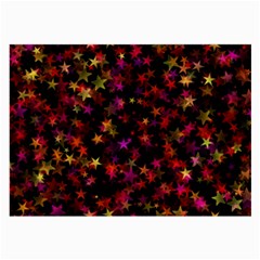 Seamless Star Texture Christmas Large Glasses Cloth by Wegoenart