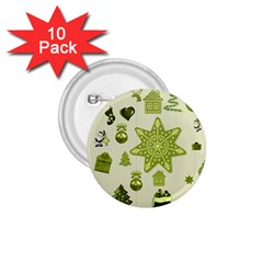 Christmas Symbols Decoration 1 75  Buttons (10 Pack) by Wegoenart