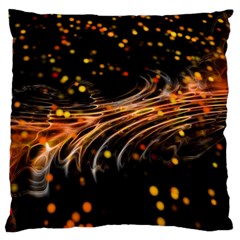 Abstract Background Particles Wave Large Cushion Case (one Side) by Wegoenart