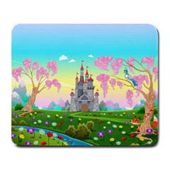 Fairytale Castle Large Mousepads by myuique