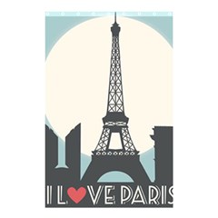 I Love Paris Shower Curtain 48  X 72  (small)  by myuique