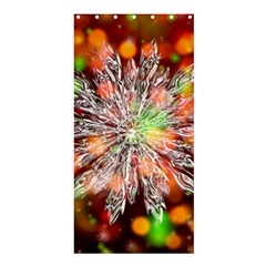 Ice Crystal Crystal Snowflake Bokeh Shower Curtain 36  X 72  (stall) 