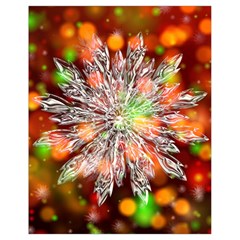 Ice Crystal Crystal Snowflake Bokeh Drawstring Bag (small) by Wegoenart