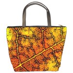 Autumn Leaves Forest Fall Color Bucket Bag Back