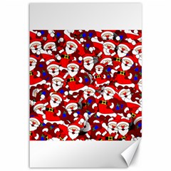 Nicholas Santa Christmas Pattern Canvas 12  x 18 