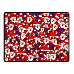 Nicholas Santa Christmas Pattern Double Sided Fleece Blanket (Small) 