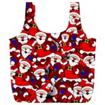 Nicholas Santa Christmas Pattern Full Print Recycle Bag (XL) Back