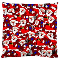 Nicholas Santa Christmas Pattern Large Flano Cushion Case (One Side)