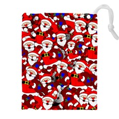 Nicholas Santa Christmas Pattern Drawstring Pouch (4XL)