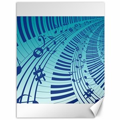 Music Piano Treble Clef Clef Canvas 36  X 48  by Wegoenart