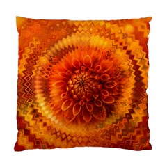 Abstract Dahlia Orange Autumn Standard Cushion Case (two Sides)