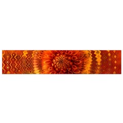 Abstract Dahlia Orange Autumn Small Flano Scarf by Wegoenart