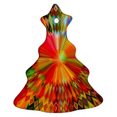 Kaleidoscope Mandala Color Ornament (christmas Tree)  by Wegoenart
