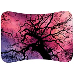 Trees Silhouette Sky Clouds Sunset Velour Seat Head Rest Cushion by Wegoenart