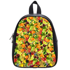 Background Pattern Structure Fruit School Bag (small) by Wegoenart