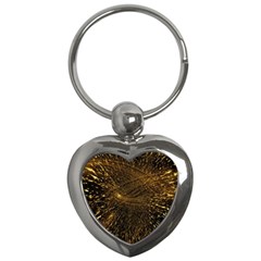 Quantum Physics Wave Particles Key Chain (heart)