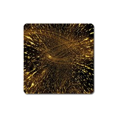 Quantum Physics Wave Particles Square Magnet by Wegoenart