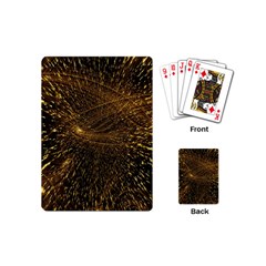 Quantum Physics Wave Particles Playing Cards Single Design (mini) by Wegoenart