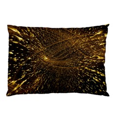 Quantum Physics Wave Particles Pillow Case (two Sides) by Wegoenart