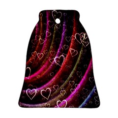 Bokeh Heart Love Romance Ornament (bell) by Wegoenart