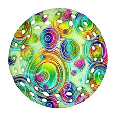 Wallpaper Pattern Colorful Color Round Filigree Ornament (two Sides) by Wegoenart