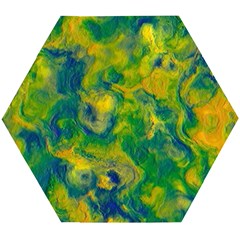 Abstract Texture Background Color Wooden Puzzle Hexagon by Wegoenart