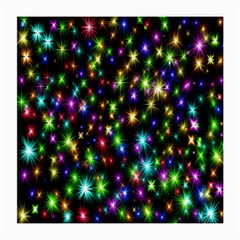 Star Colorful Christmas Abstract Medium Glasses Cloth (2 Sides) by Wegoenart