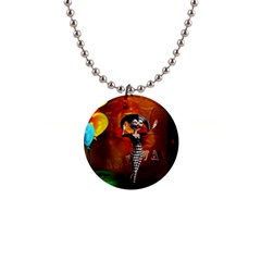 Cute Little Harlequin 1  Button Necklace by FantasyWorld7