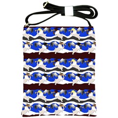 Angels Pattern Shoulder Sling Bag by bloomingvinedesign
