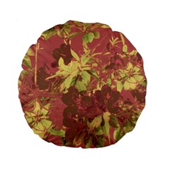 Tropical Vintage Floral Artwork Print Standard 15  Premium Flano Round Cushions by dflcprintsclothing