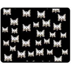 Bats In The Night Ornate Fleece Blanket (medium) 