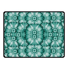 Sea And Florals In Deep Love Fleece Blanket (small) by pepitasart