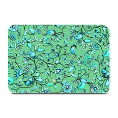 Green Flowers Plate Mats