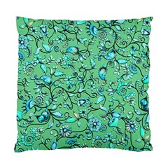 Green Flowers Standard Cushion Case (Two Sides)