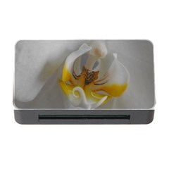 Orchidée Blanche Fleur Memory Card Reader With Cf by kcreatif