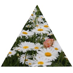 Champs De Marguerites Wooden Puzzle Triangle by kcreatif