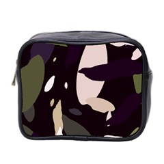 Pattern Formes Vert/noir  Mini Toiletries Bag (two Sides)