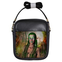 Beautiful Fairy In The Night Girls Sling Bag by FantasyWorld7